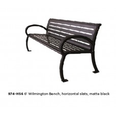 4 Foot WILMINGTON BENCH WITH BACK SLAT PC