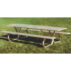 82BGAHC 8 foot Aluminum Plank Picnic Table ADA